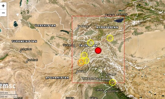Τρομακτικά καρέ από τον ισχυρό σεισμό 6,8 Ρίχτερ στα σύνορα Τατζικιστάν – Κίνας