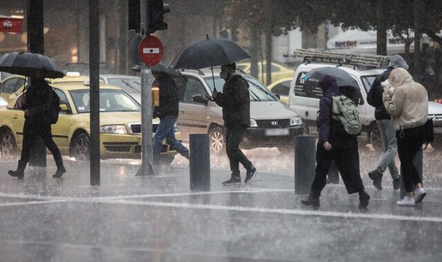 Κακοκαιρία Ilina: Ισχυρές βροχές, καταιγίδες και πτώση της θερμοκρασίας