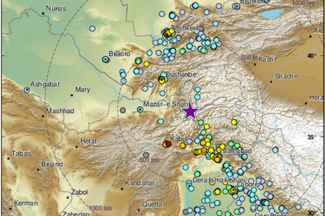 Ισχυρός σεισμός 6,5 Ρίχτερ στο Αφγανιστάν