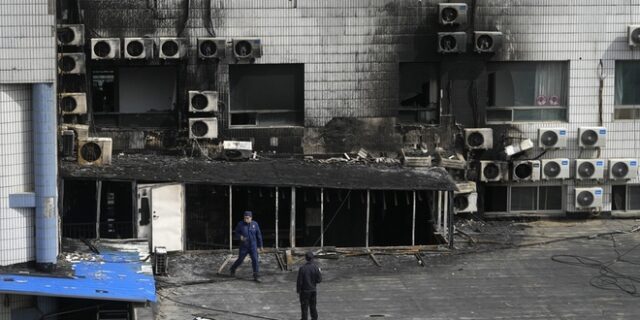 Κίνα: 29 οι νεκροί από την πυρκαγιά σε νοσοκομείο – 12 συλλήψεις