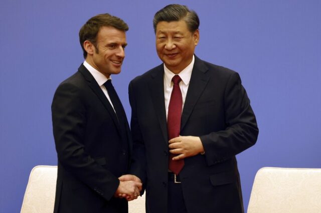 Μακρόν: Θέλει την βοήθεια της Κίνας για να φέρει Ρωσία και Ουκρανία στο τραπέζι των διαπραγματεύσεων