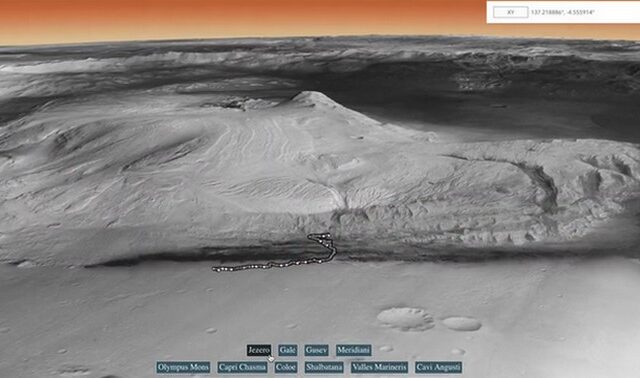NASA: Ταξίδι στον Άρη μέσω διαδραστικού 3D χάρτη – Εντυπωσιακές εικόνες