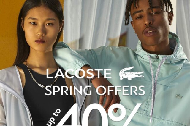 Notos: Lacoste Spring Offers έως -40%. Προλάβετε τώρα μοναδικές προσφορές στο αγαπημένο σου brand! Μην τις χάσετε!