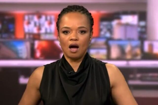 BBC: Άβολη στιγμή στον αέρα – Παρουσιάστρια “πιάστηκε” να τεντώνεται και έμεινε με το στόμα ανοιχτό