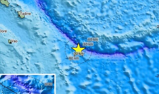 Νέος σεισμός άνω των 7 Ρίχτερ στην Νέα Καληδονία