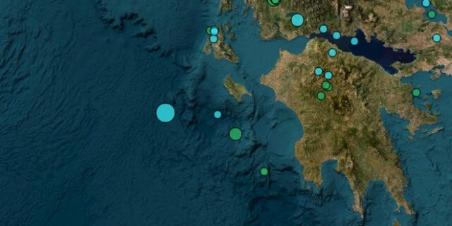 Σεισμός 4,4 Ρίχτερ ανοιχτά της Ζακύνθου