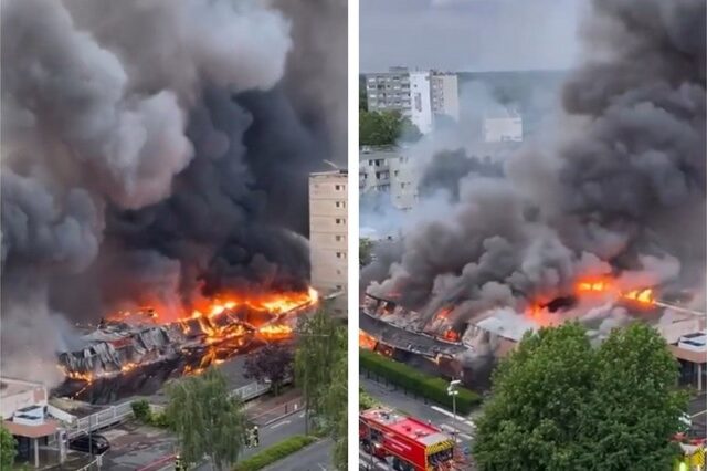 Ταραχές στη Γαλλία: Καταστράφηκε ολοσχερώς εμπορικό κέντρο έξω από το Παρίσι