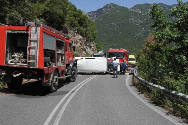 Καλαμάτα: Σοβαρό τροχαίο ατύχημα με δύο τραυματίες στον Ταΰγετο