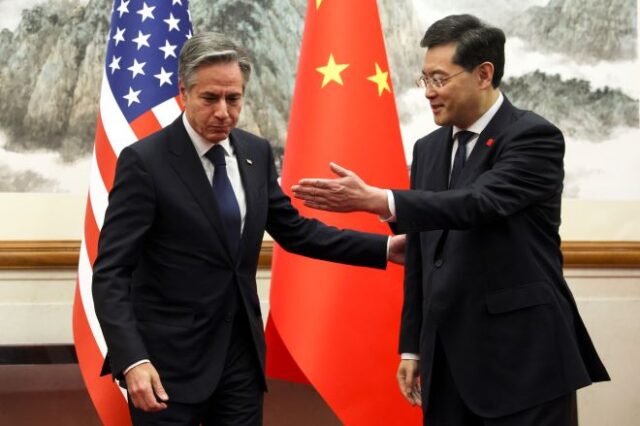 ΗΠΑ-Κίνα: Εποικοδομητικές οι συνομιλίες του Μπλίνκεν στο Πεκίνο – Η Ταϊβάν παραμένει “αγκάθι” στις σχέσεις