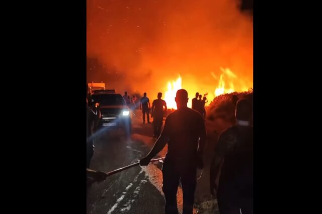 Νύχτα αποκάλυψης στη Ρόδο: Συγκλονιστικά βίντεο από την άνιση μάχη με τη φωτιά