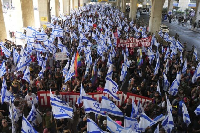 Ισραήλ: Ξεσηκωμός μετά την πρώτη έγκριση της δικαστικής μεταρρύθμισης – Δεκάδες συλλήψεις