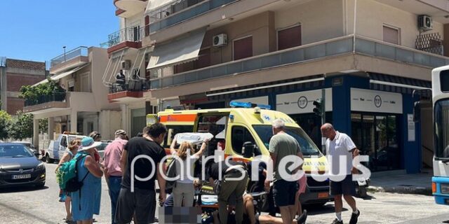 Πάτρα: Σοβαρό τροχαίο μετά από σύγκρουση μηχανών – Δύο τραυματίες