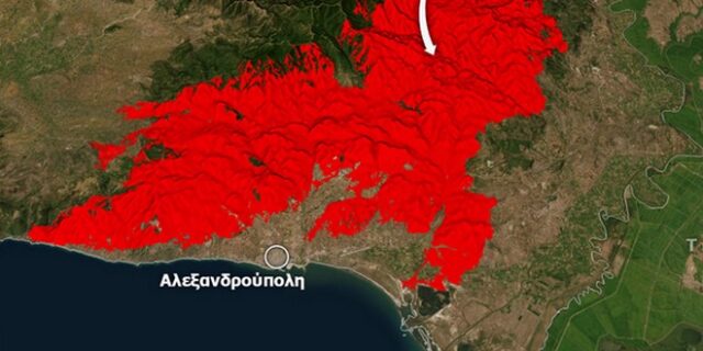 Φωτιά στον Έβρο: Πάνω από 800.000 καμένα στρέμματα – Συγκλονιστική δορυφορική λήψη