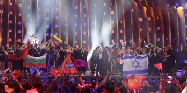 Στιγμιότυπο από τη σκηνή της Eurovision