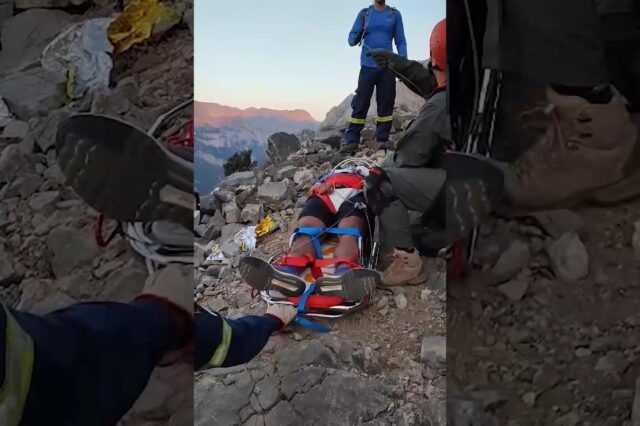 Λευκά Όρη Χανίων – Βίντεο: Η στιγμή της διάσωσης 29χρονου πεζοπόρου με ελικόπτερο