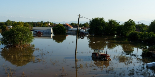 Πλημμυρισμένη περιοχή στη Θεσσαλία