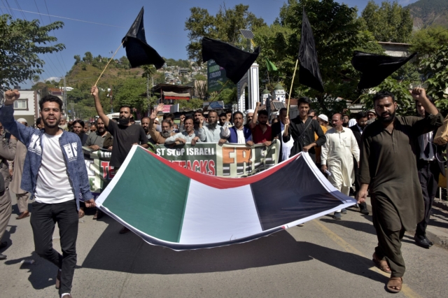 Διαδηλώσεις στο Πακιστάν υπέρ της Παλαιστίνης