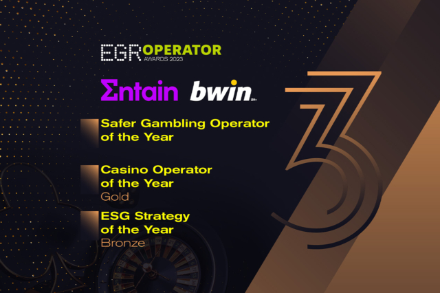 Τρία βραβεία για την Entain με σφραγίδα bwin στα EGR Awards 2023