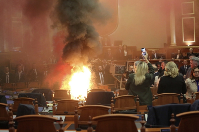 Albania Opposition Parliament