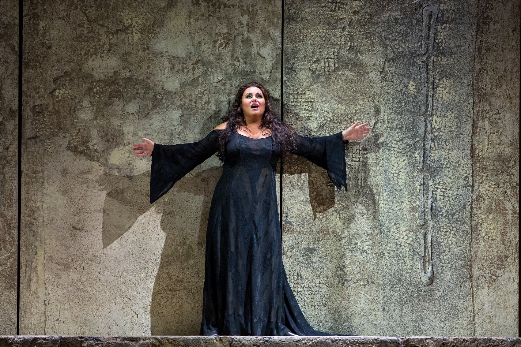 Nabucco 2728 s Liudmyla Monastyrska as Abigaille in Verdis Nabucco. Photo Marty Sohl Met Opera