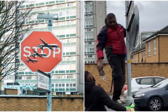 Banksy: Μία σύλληψη για την κλοπή του “Stop” στο Λονδίνο – Βίντεο