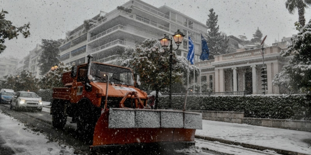 Εκχιονιστικό μηχάνημα (Εικόνα αρχείου)