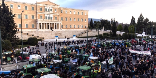 Πανελλαδικό συλλαλητήριο αγροτών στην Αθήνα