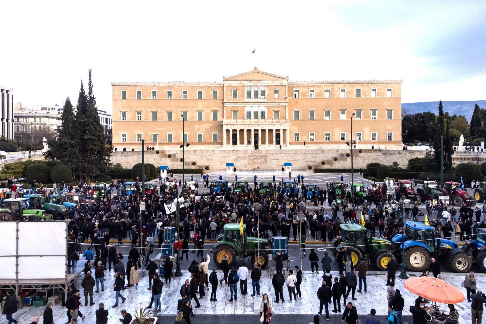 Συλλαλητήριο αγροτών στο Σύνταγμα