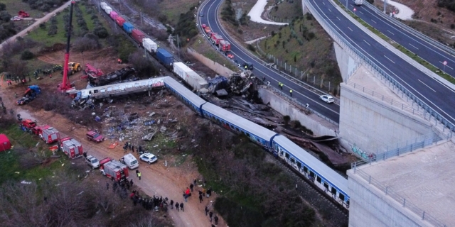 Τέμπη: Φωτογραφία από την τραγωδία