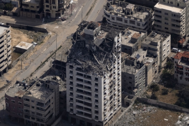 Κατεστραμμένα κτίρια στη Γάζα