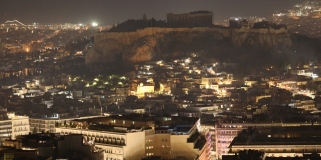 Εικόνα από την Αθήνα κατά την Ώρα της Γης