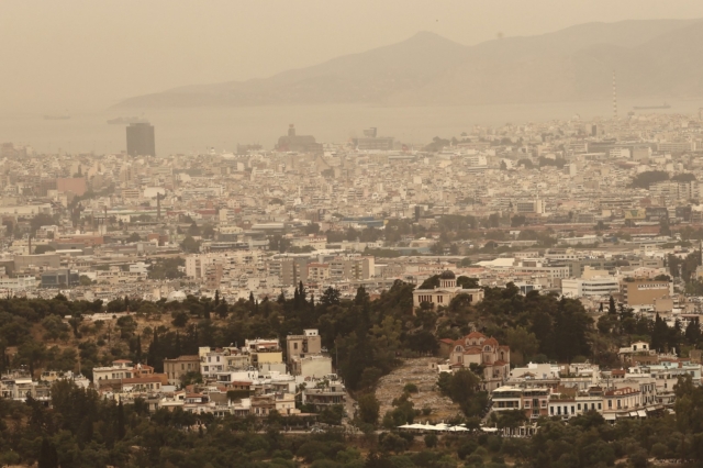 Αφρικανική σκόνη πάνω από την Αθήνα