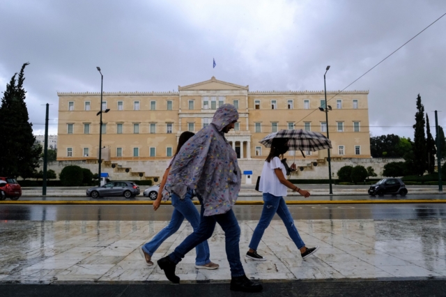 Βροχόπτωση στην Αθήνα (φωτογραφία αρχείου)