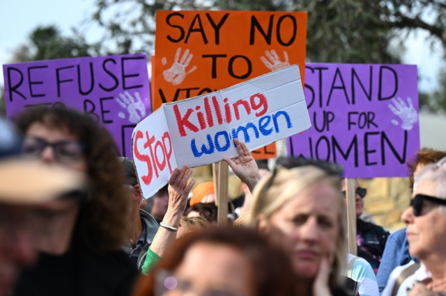 Διαδήλωση στην Αυστραλία για τον τερματισμό της βίας κατά των γυναικών