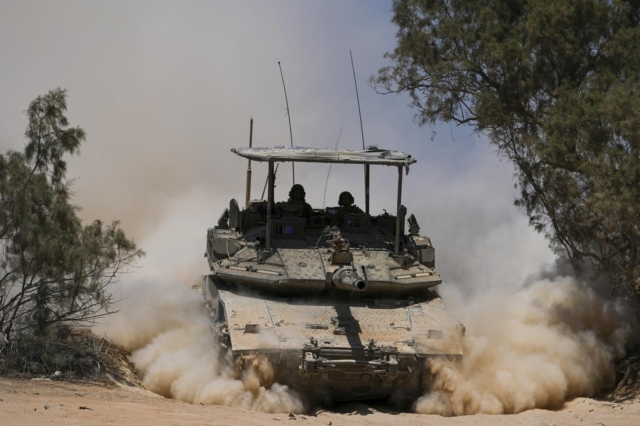 Ισραηλινά στρατεύματα στα σύνορα Ισραήλ - Γάζα