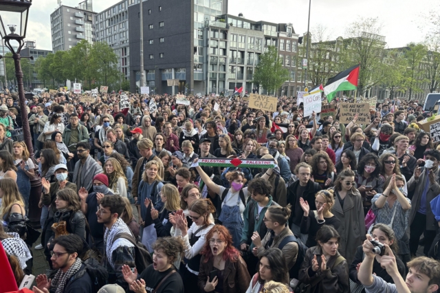 Φιλοπαλαιστινιακές διαδηλώσεις στην Ολλανδία