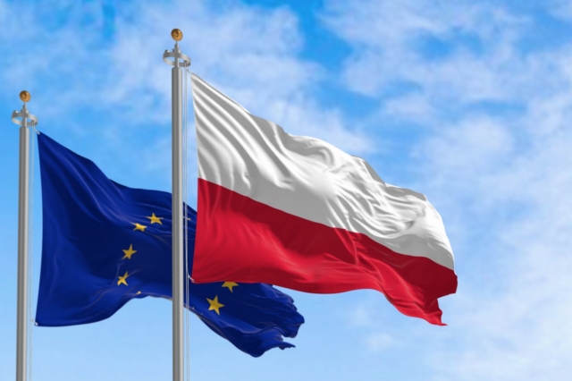 Σημαίες ΕΕ - Πολωνίας