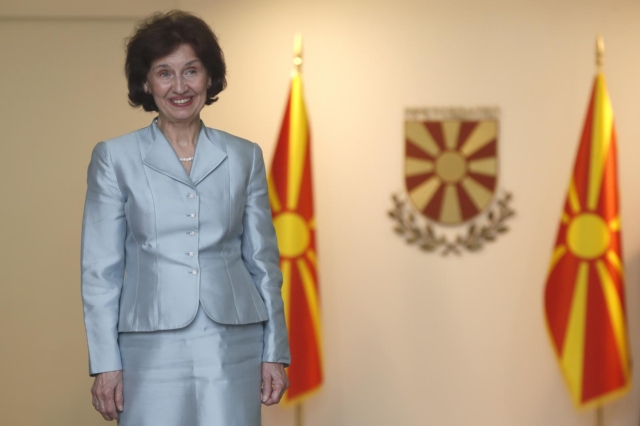 Η πρόεδρος της Βόρειας Μακεδονίας