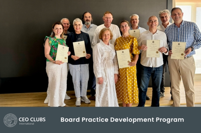 CEO Clubs Greece: Δεύτερη σειρά αποφοίτων από το Board Practice Development Program