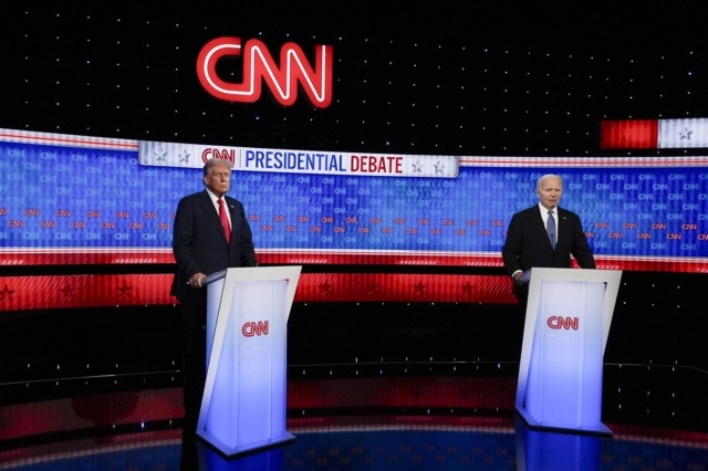 Ντόναλντ Τραμπ και Τζο Μπάιντεν στο πρώτο debate του CNN