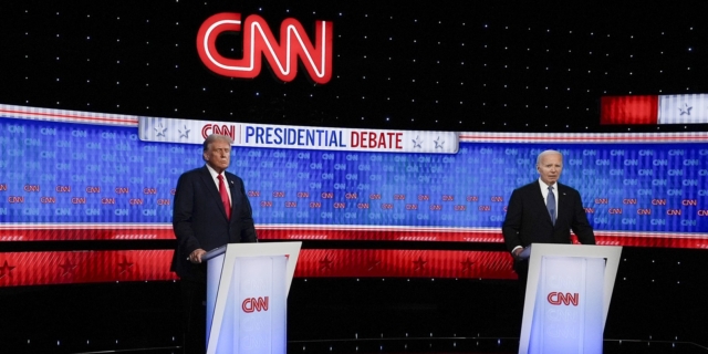 Ντόναλντ Τραμπ και Τζο Μπάιντεν στο πρώτο debate του CNN