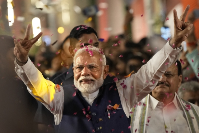 Ο επανεκλεγείς πρωθυπουργός της Ινδίας Narendra Modi