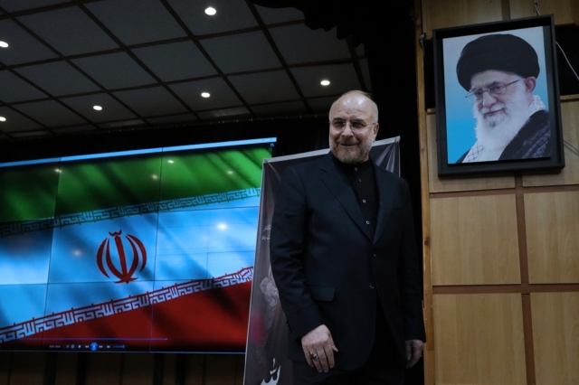 Ο πρόεδρος του Κοινοβουλίου Μοχάμαντ-Μπαγκέρ Γκαλιμπάφ, ένας από τους έξι υποψήφιους για την προεδρία του Ιράν