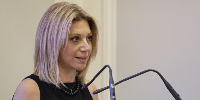 Η Μαρία Καρυστιανού στη Συνέντευξη τύπου από τον Σύλλογο Ατόμων Πληγέντων Δυστυχήματος Τεμπών "28-2-2023" με θέμα "Το αίτημα 1.500.000 πολιτών για την τροποποίηση της ποινικής ευθύνης Υπουργών και της βουλευτικής ασυλίας"