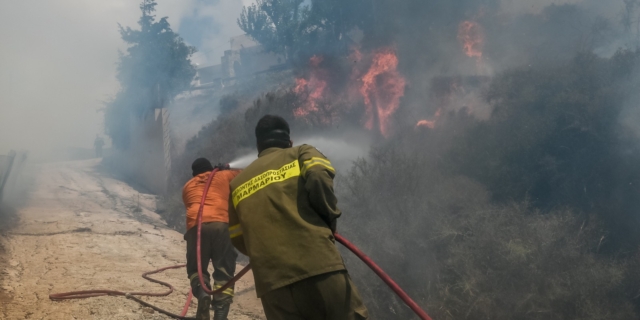 Φωτιά στο Μαρμάρι, φωτογραφία αρχείου