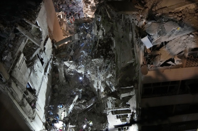 Εικόνες από την επίθεση του Ισραήλ στη Βηρυτό