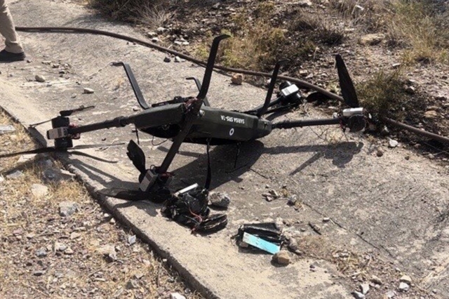 To drone που έπεσε στα Γλυκά Νερά