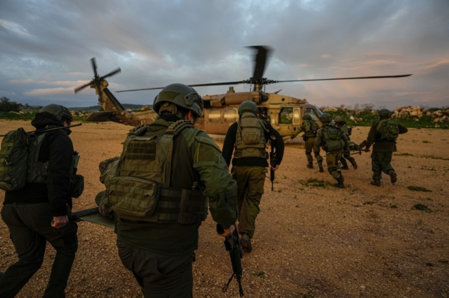 Ισραηλινοί στρατιώτες σε άσκηση
