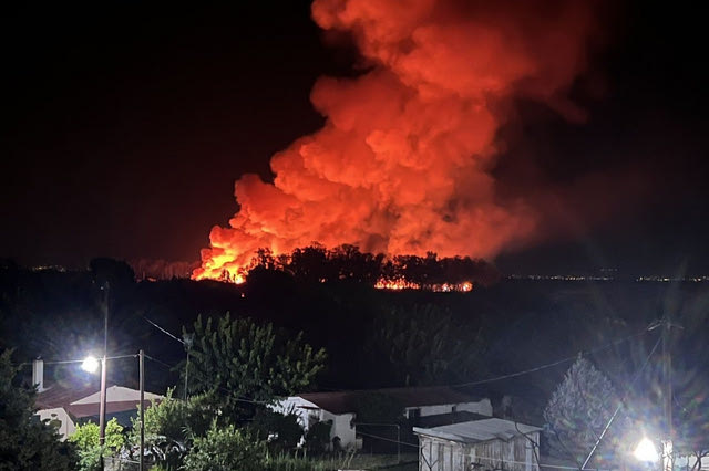 Φωτιά στο Μεσολόγγι