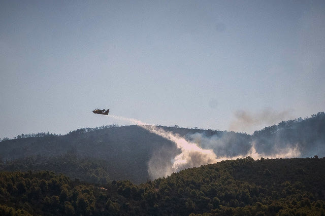 Φωτιά στην Εύβοια: “Μάχη” με διάσπαρτες εστίες – Δύο πυροσβέστες τραυματίστηκαν